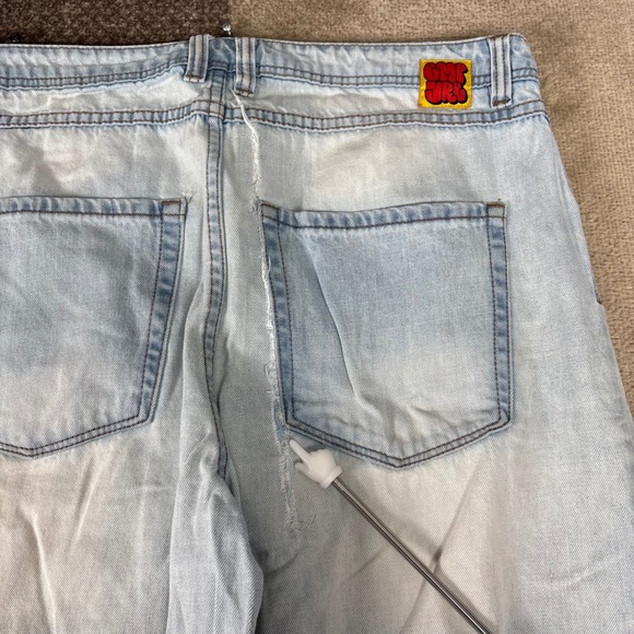 Empyre Relaxed Fit Distressed Light Wash Denim Jeans Mens 34 Baggy Skater - Picture 7 of 13